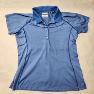 Columbia Short Sleeve Women's Golf Shirt, Blue
